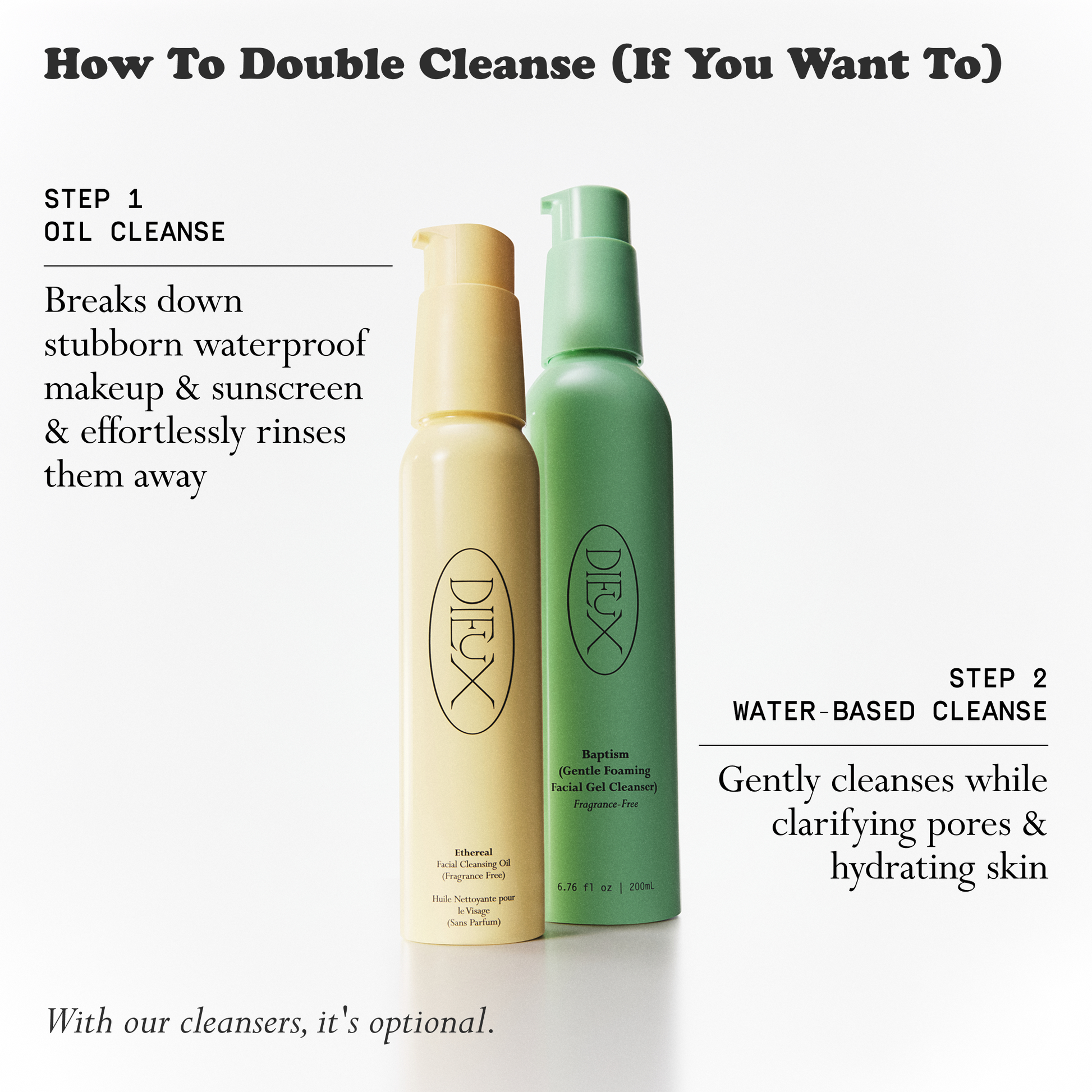How To Double Cleanse Infographic