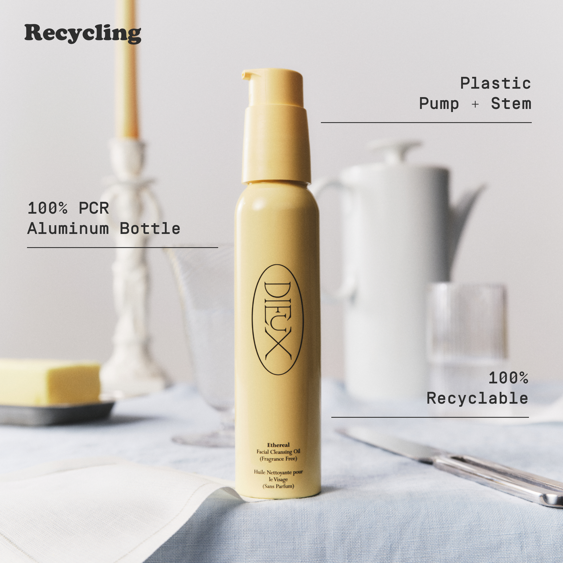 Recycling Instructions for Dieux Ethereal Cleansing Oil