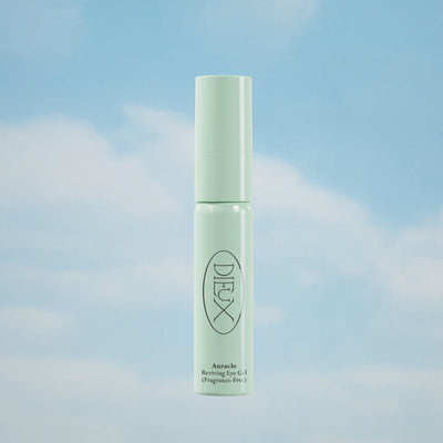 Dieux Auracle Eye Cream against Cloud Background