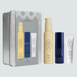 Dieux Everything Ritual 3-Step Barrier Kit with Ethereal Cleansing Oil, Deliverance 3-in-1 Repair Serum, and Instant Angel Lipid-Rich Firming Moisturizer.
