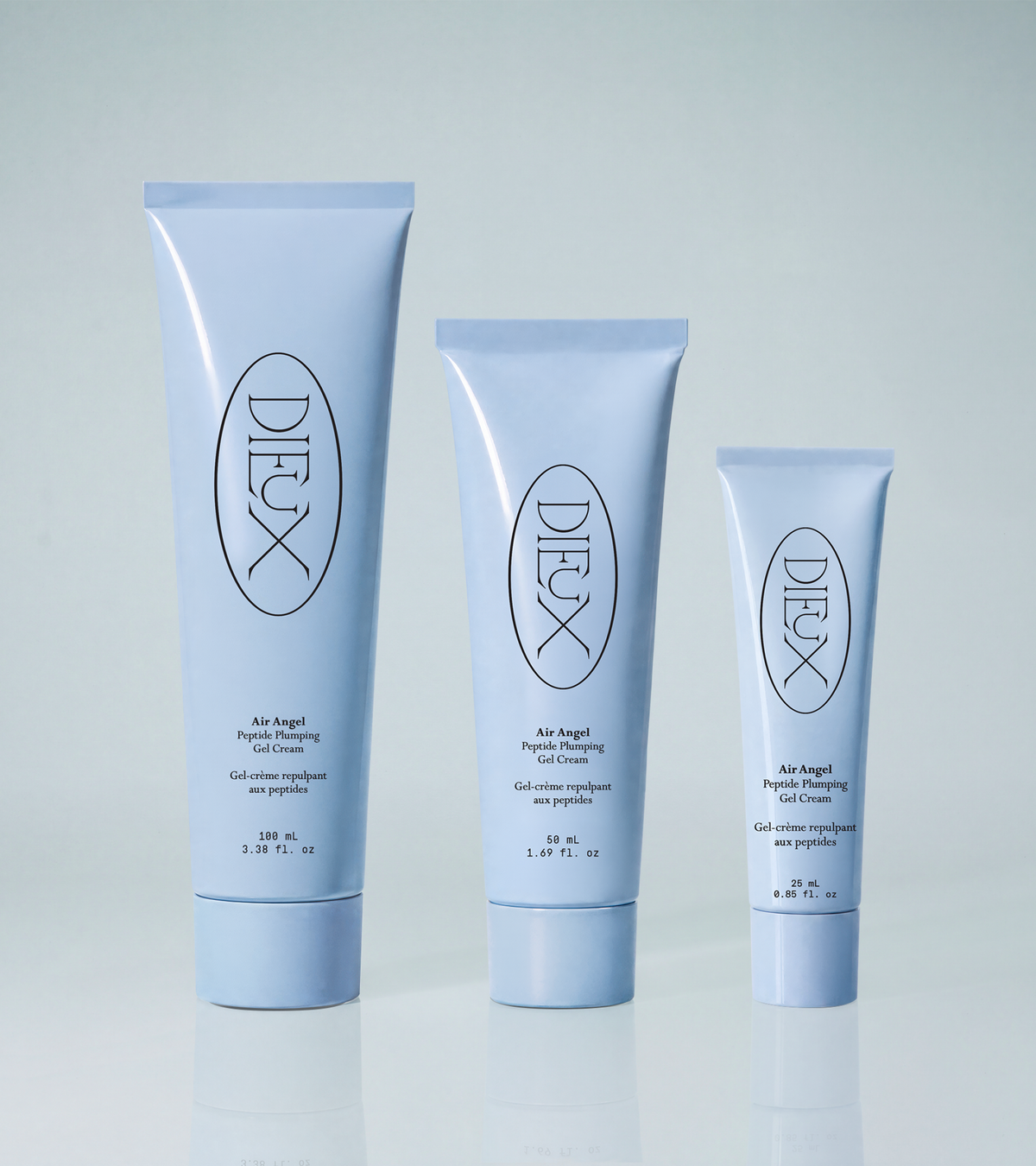 dieux Dieux-air-angel-peptide-plumping-gel-cream-three-tubes-varying-sizes-largest-to-smallest-1.